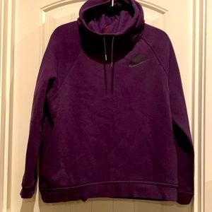 Nike Purple thick hoodie Sz Large